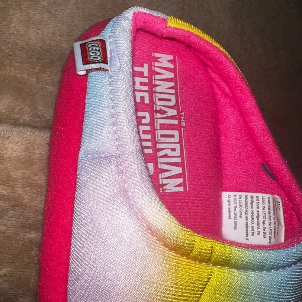 Lego The Mandalorian The Child Slippers Yoda Star Wars Youth Sz 13/1 Pink S01‎